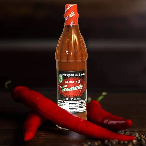 Vista 4 de Tamazula, Botella de salsa extra picante, 4.7 onzas