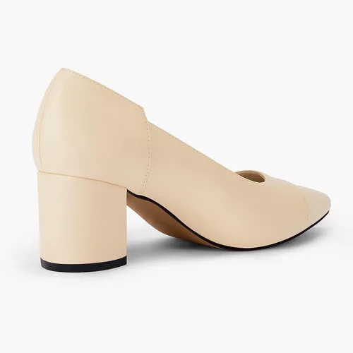 Vista 4 de Mafulus Zapatos de tacón bajo de bloque grueso para mujer, elegantes zapatos de vestir para oficina, boda, fiesta