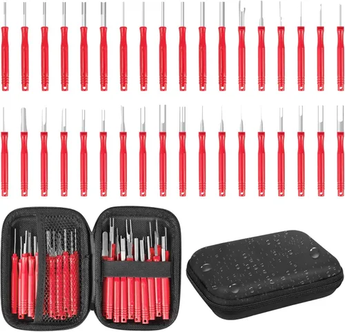 Vista 10 de Kikerike Kit de herramientas de extracción de terminales, 139 piezas, herramienta de desfilado, conector eléctrico, kit de herramientas