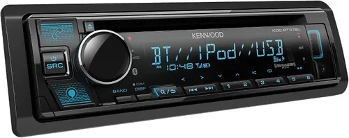 Vista 2 de Kenwood KDC-BT378U – Receptor estéreo Bluetooth para automóvil con reproductor de CD, SiriusXM