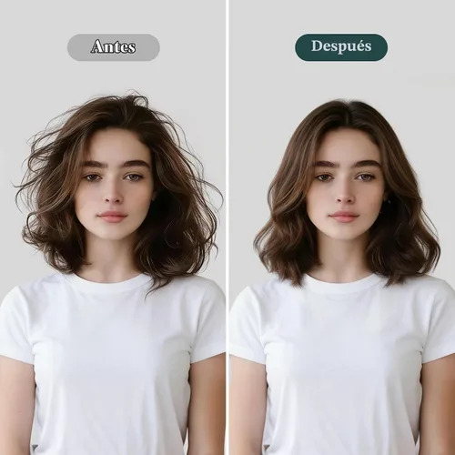 Vista 4 de Aima Beauty Juego de cepillos para secador de pelo, cepillo redondo 4 en 1 que añade brillo, suavidad, rizo y volumen para cabello corto a mediano
