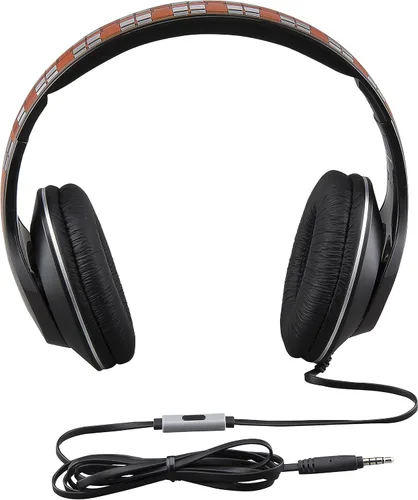 Vista 3 de eKids Star Wars Han Solo Movie Chewbacca - Auriculares sobre la oreja con micrófono integrado