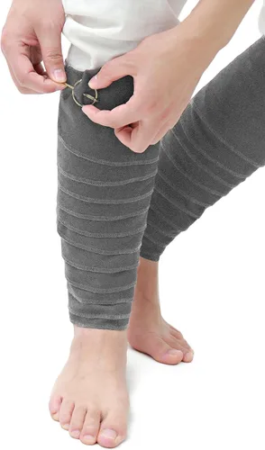 Vista 5 de KUOIN Medieval Men's Leg Wraps Brooch Pirate Cosplay Costume Accessory 138 Inch