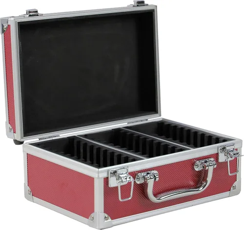 Vista 12 de Ursae Minoris Elite - Caja de aluminio negra para 12 portamonedas de estilo certificado o certificado NGC, PCGS, ANACS, Elite, Lighthouse, BCW Negro