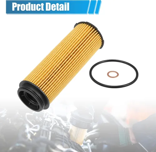 Vista 6 de X AUTOHAUX 6 piezas de repuesto de filtro de aceite de motor 11-42-7-826-799 Filtro de combustible de aceite para BMW 740i Base 3.0L L6 - Gasolina