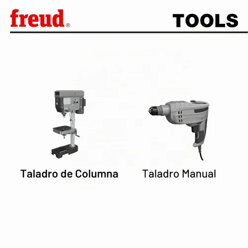Vista 3 de Mango de mecha dentada de precisión, de la marca FREUD PB–007, 1 pulgada x 3/8 pulgadas