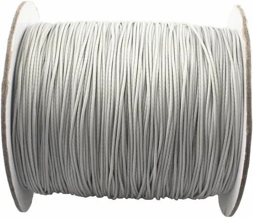 Vista 33 de Cordón de poliéster encerado para hacer joyas, cuerda encerada con carrete para hilo de manualidades (negro, 0.020 in (150 yardas))