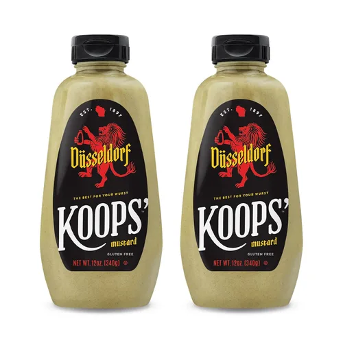 Vista 32 de Koops' Mostaza Arizona Heat - Mostaza dulce y picante, sin gluten, kosher, fabricada en Estados Unidos, a partir de semillas de mostaza de calidad