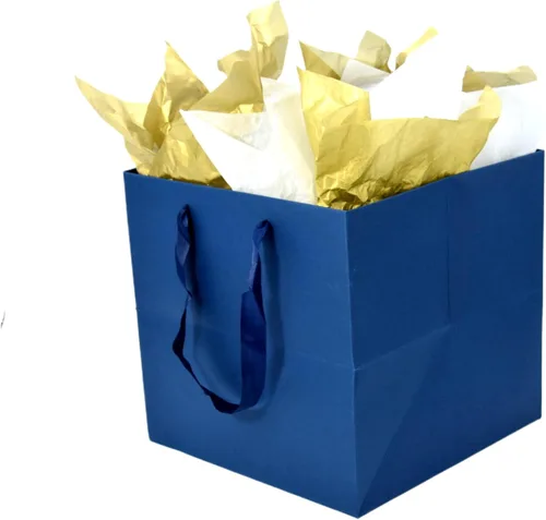 Vista 24 de JUNESHE Bolsa de regalo cuadrada negra grande con asas y papel de seda, 9.84 pulgadas, gran envoltura de regalo gigante para cumpleaños, boda