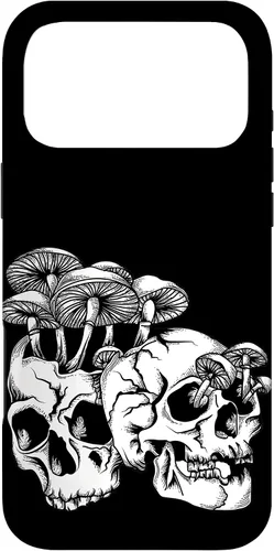 Vista 22 de Skull Goth Gothic Occult Emo Satanic Mushroom Skeleton Case for iPhone 17