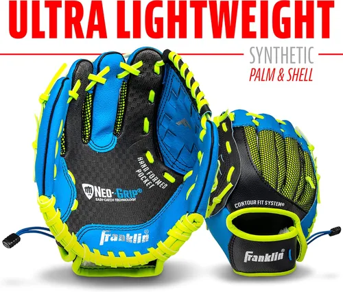 Vista 4 de Guantes Franklin Sports con agarre, para T-ball (9.0 pulgadas)