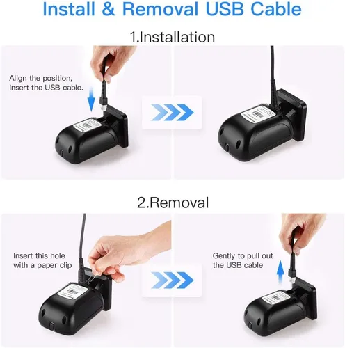 Vista 4 de Eyoyo Escáner de código de barras de escritorio 1D 2D, lector de código de barras con cable USB omnidireccional manos libres, captura códigos