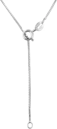 Vista 2 de Collar con colgante de cola de ballena lisa de plata esterlina con cadena