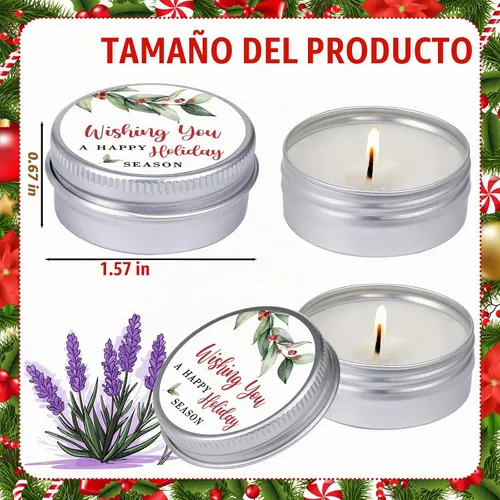 Vista 6 de MTLEE 50 velas de regalo para invitados de 1 onza