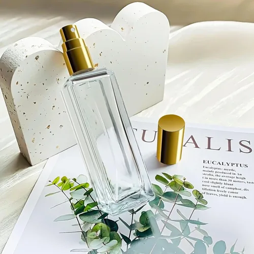 Vista 3 de Botella atomizadora de vidrio de 1.0 fl oz, botellas de perfume de 1 oz vacías, atomizador de vidrio, botella atomizador de viaje pequeña recargable