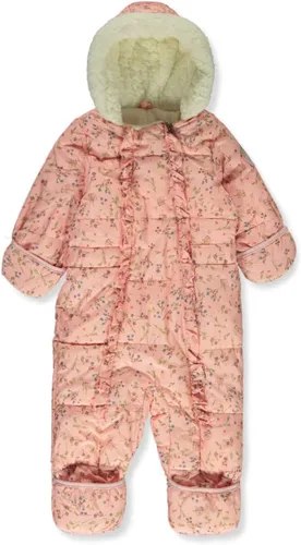 Vista 2 de Jessica Simpson Baby Girls Floral Fold Over Pram Suit