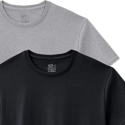 Vista 8 de Fruit of the Loom Camiseta Stay Tucked Crew para hombre