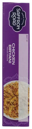 Vista 4 de Saffron Road Biryani de pollo congelado, alto en proteínas, sin aceite de semilla, pollos criados sin antibióticos, sin ingredientes artificiales