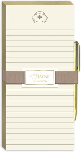 Vista 15 de Lady Jayne - Bloc de notas troquelado con bolígrafo de icono de enfermera, 10 cm x 20 cm, corazón