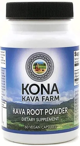 Vista 3 de Cápsulas en polvo de extracto de raíz de kava kavalactona al 10% (60 cápsulas)