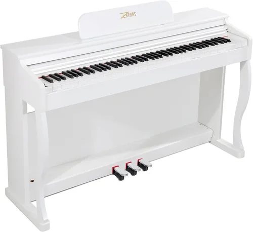 Vista 10 de Piano digital de 88 teclas con teclado de tamaño completo y teclas completamente ponderadas, teclado de piano acústico profesional con martillo