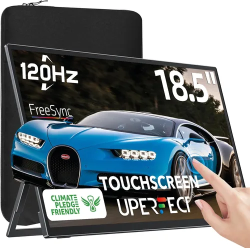 Vista 13 de UPERFECT Monitor portátil 4K 120HZ QLED de 17.3 pulgadas Monitor de juegos de 0.1 ms, 500 Nits 3840 * 2160 UHD 100% DCI-P3 USB-C y HDMI