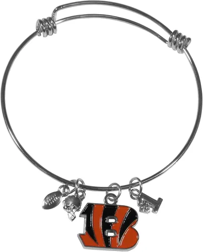 Vista 9 de Siskiyou NFL womens Charm Bangle Bracelet Color del