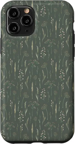 Vista 29 de Neutral Boho Dried Wildflower Meadow Botanical (Olive) Case for iPhone 17