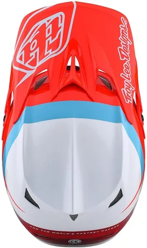 Vista 8 de Troy Lee Designs Adulto Downhill Bicicleta de montaña BMX Casco de fibra D3 Anarchy de cara completa
