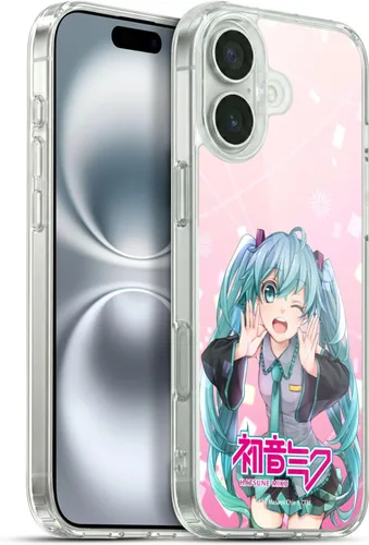 Vista 201 de Head Case Designs Licencia Oficial Hatsune Miku Gráficos Lindos Carcasa de Gel [Protección de Grado Militar] Compatible con Apple iPhone 7