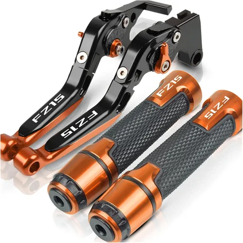 Vista 23 de SCUUBE Motorcycle CNC Accessories Adjustable Folding Extendable with A Brake Clutch Levers Handlebar Hand Grips Ends for Yama&ha FZ150I FZ 150I
