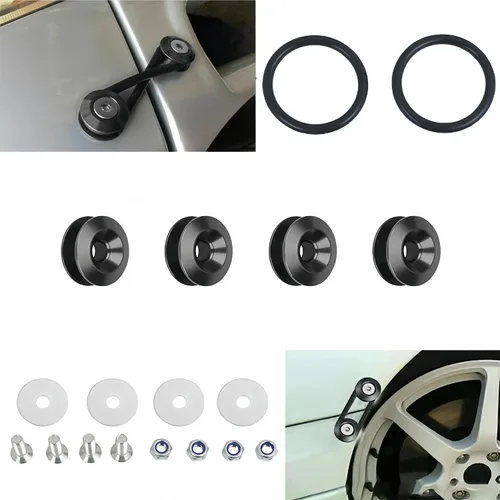 Vista 7 de Clips para Parachoques Delantero Negro 12PC Clips de Liberación Rápida para Parachoques se Pueden Aplicar a Parachoques Delanteros y Traseros