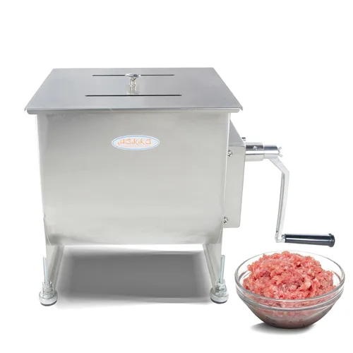 Vista 11 de Hakka - Mezclador manual de carne de 15 libras/7.5 L, tanque fijo de acero inoxidable de 10 L, sin caja de engranajes, mezclador de carne