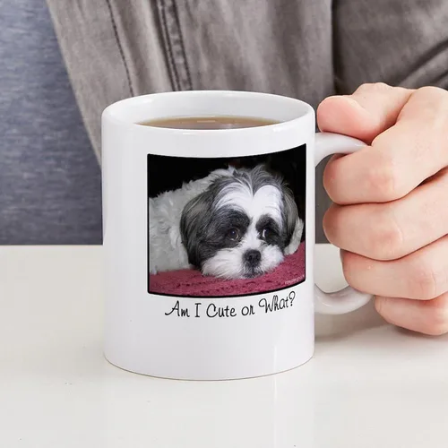 Vista 6 de CafePress Cute Shih Tzu Dog Mugs - Taza de café de cerámica de 11 oz (11.0 fl oz)