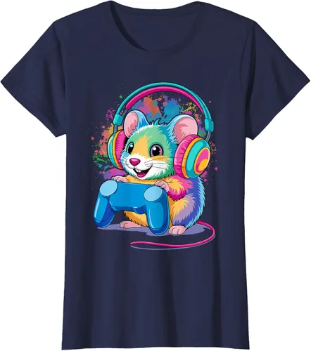 Vista 23 de Mouse Gaming Animal Video Games Funny T-Shirt