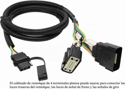 Vista 5 de Oyviny Arnés de cableado de remolque personalizado de 4 vías para Ford Explorer 2011-2019, cableado de luz de remolque Plug and Play de cobre puro