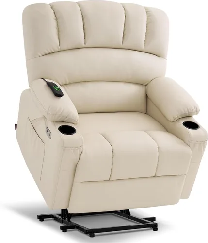 Vista 27 de MCombo Silla reclinable grande para ancianos altos, 7099 Negro