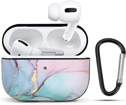 Vista 5 de Funda para Airpods Pro, para Airpods Pro, accesorios de piel, patrón deportivo para Airpod Pro, funda de carga de cuero para AirPods Pro, fútbol