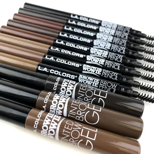Vista 3 de L.A. COLORS Browie Wowie - Gel para cejas tintado, marrón oscuro CBG413