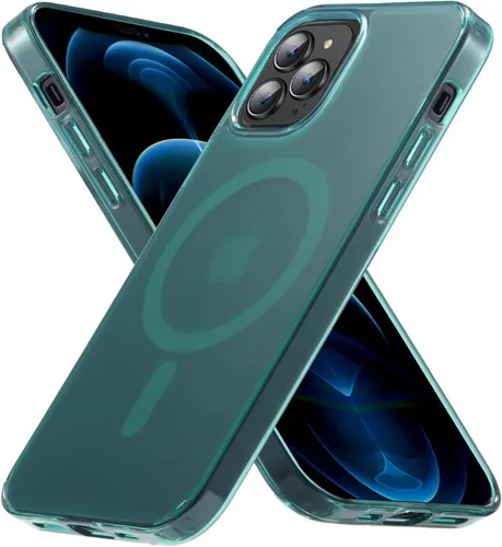 Vista 10 de Funda magnética fuerte para iPhone 12 Pro Max [Protección de grado militar de 10 pies] Compatible con MagSafe, funda protectora a prueba de golpes