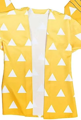 Vista 5 de Disfraz de kimono para niños cárdigan superior capa capa de anime