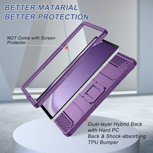 Vista 5 de Funda Soke para Samsung Galaxy Tab A9 Plus 2023, con soporte incorporado, funda protectora resistente a golpes para Galaxy Tab A9+ de 11 pulgadas