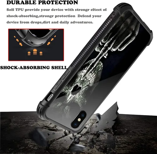 Vista 72 de Funda compatible con iPhone XR, diseño de elefantes africanos para niñas, diseño de patrón a prueba de golpes, antiarañazos, carcasa trasera