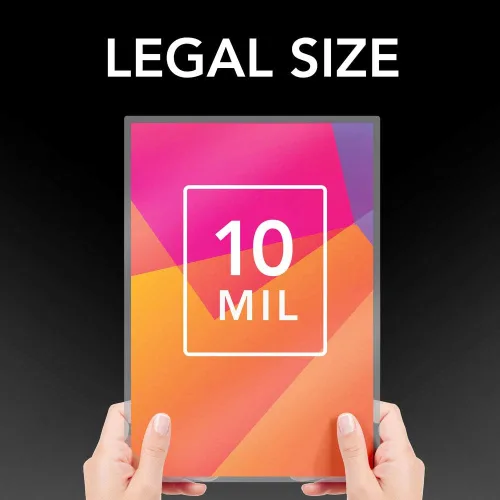 Vista 2 de GBC Hojas de laminación, bolsas de laminación térmica tamaño legal, 10 mil, sellado térmico transparente, paquete de 50 (3200412)