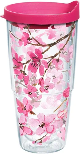 Vista 19 de Vaso de flor de cerezo japonesa de 16 onzas con tapa
