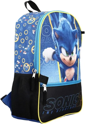 Vista 4 de Sonic the Hedgehog - Juego de mochila de 5 piezas Multicolor osfa