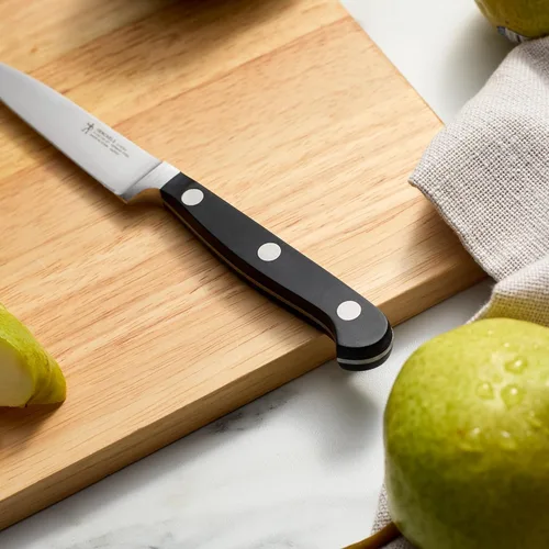 Vista 5 de HENCKELS Classic Razor-Sharp - Juego de cuchillos de 2 piezas, cuchillo Santoku de 5 pulgadas, cuchillo de pelar, diseño alemán informado por más