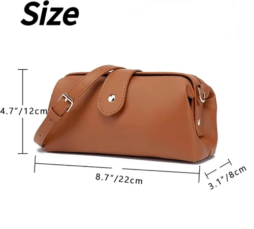 Vista 2 de Bolso de médico retro hecho a mano de cuero 2026 Crossbody apertura única pequeño bolso vintage bolsos para mujeres bolsa Dr. - retro