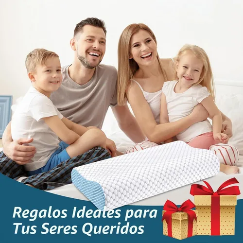 Vista 7 de Almohada Cervical para el Cuello para Alivio del Dolor - Almohadas Ergonómicas de Espuma Viscoelástica con Contorno, Almohada Refrescante