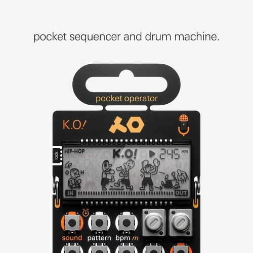 Vista 11 de teenage engineering pocket operator PO-33 K.O.! micro muestreador y máquina de tambor con micrófono incorporado, secuenciador y efectos